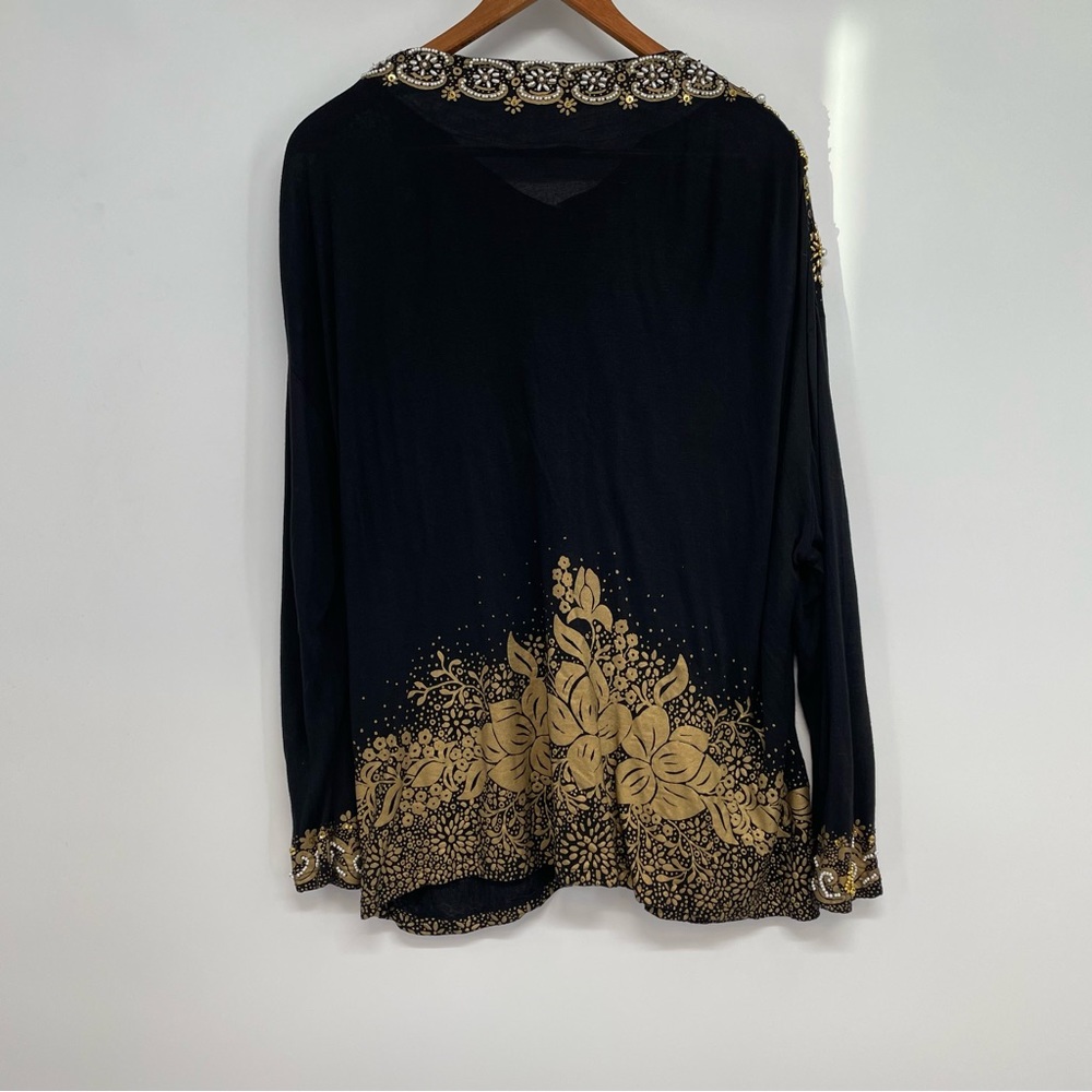 BALI CHIC Blazer Women’s XL Jeweled beaded   BOHO Evening Wear Rayon